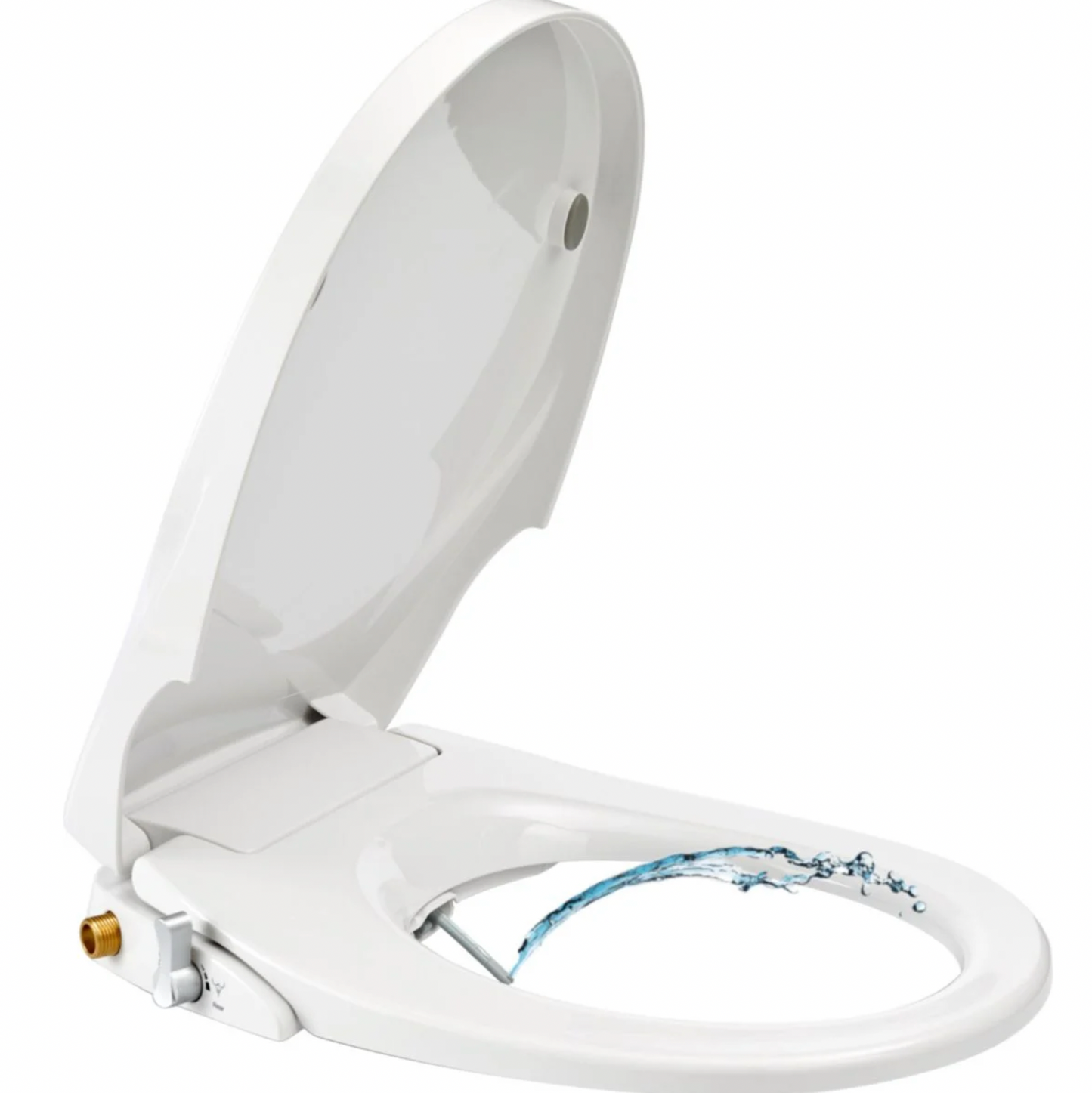 Abattant WC Alterna lavant dit japonais CONCERTO ZEN frein de chute declipsable fonctionnement par pression d'eau