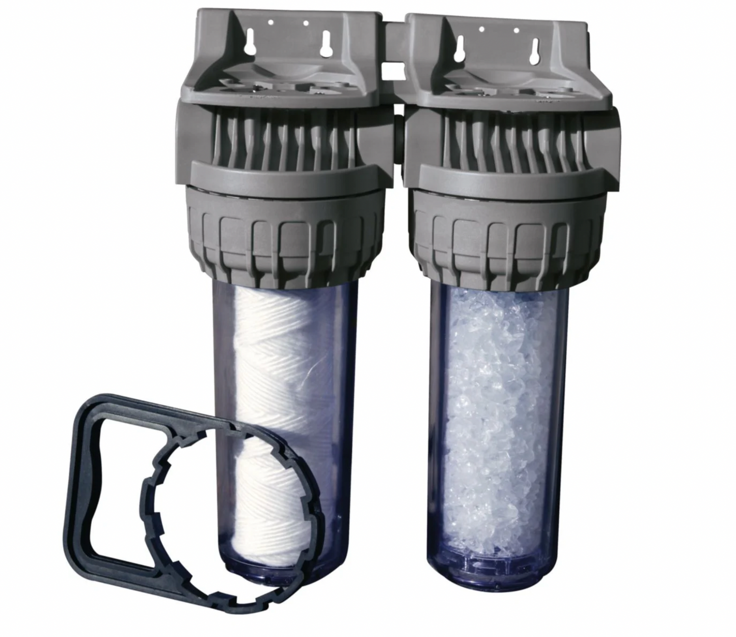 Filtre duo Altech avec cartouche anti-sédiment 20µ et polyphosphate